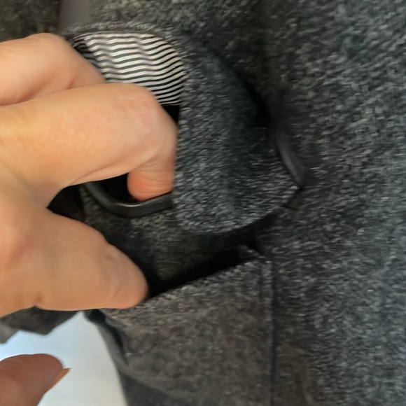 Banana Republic Dark Gray Wool Blazer Jacket Size 6 - Picture 6 of 14